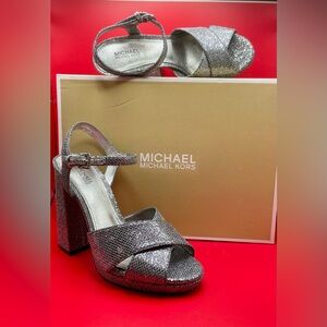 Michael Kors Sparkle Strappy Platform Shoes